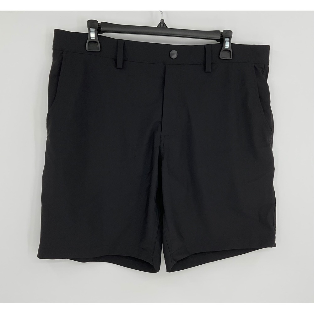 PGATOUR Men's‎ Black Golf Shorts Flat Front Performance Stretch Size L G